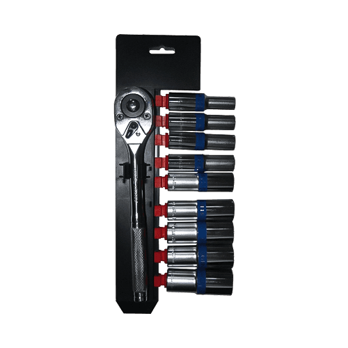 ชุดซ็อกเก็ตไดรฟ์มือ 10pcs (1/2 